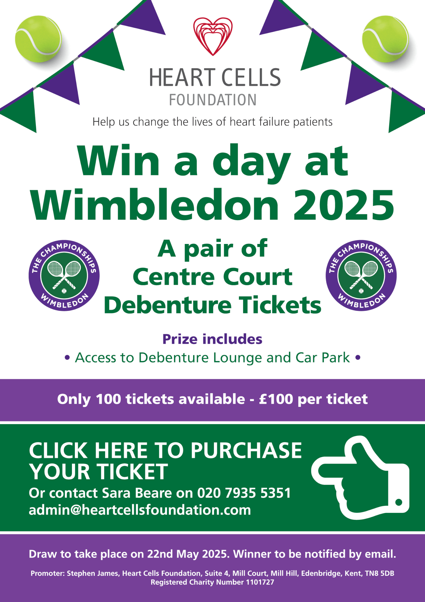 Wimbledon 2025 Debenture Tickets Closed Draw Heartcells